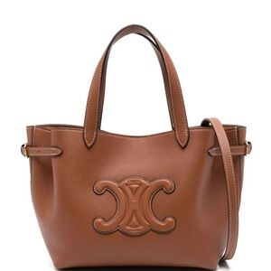 New Celine Anais Mini Cabas Triomphe Leather Tote